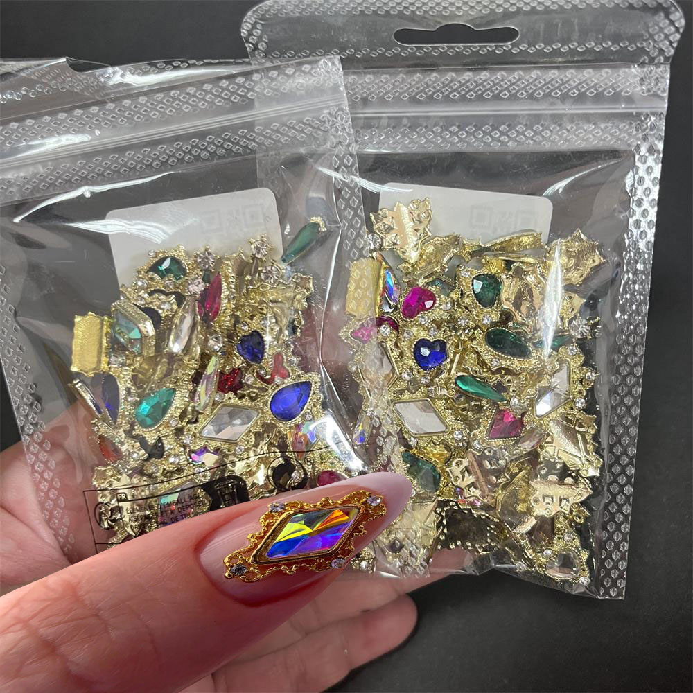 60PCS Mix Nail Art Rhinestones - Nail Art Valentines Day ulasan dan harga