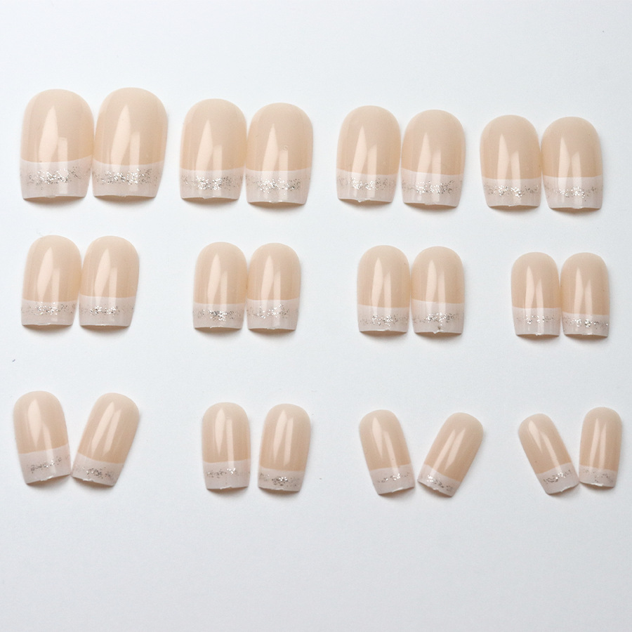 24pcs/set Medium Square Fake N - Nail Art Press On ulasan dan harga