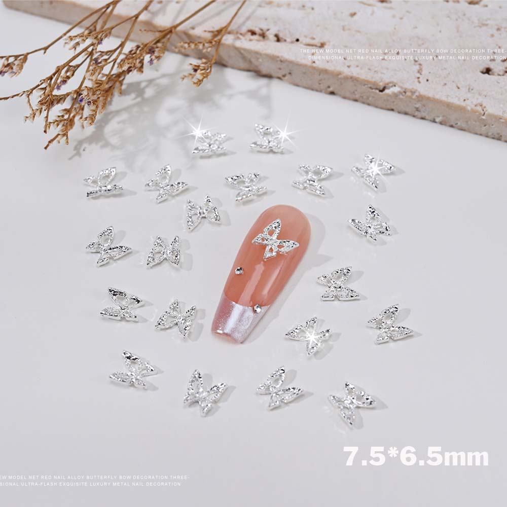20pcs 3D Exquisite Hollow Butt - Nail Art Valentines Day ulasan dan harga