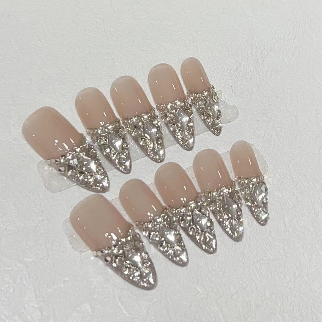 10pcs Press on Nails Sparkling - Nail Art Press On ulasan dan harga